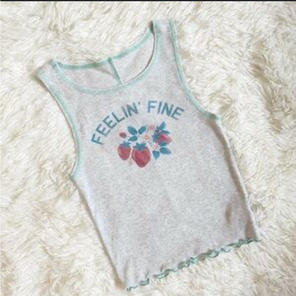 American Eagle Outfitters Gray Ribbed Tank